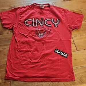 Red Cincy Graphic T-Shirt by Homage
